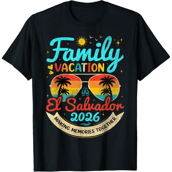 Vintage Family Vacation El Salvador Beach Group T-Shirt