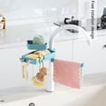 thumbnail image 4 of XunW Double-Layer Kitchen Faucet Rack Sink Rag Drain Rack Sink Storage Rack, 4 of 11