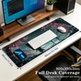 thumbnail image 3 of Brecoy Extended Large Gaming Mouse Pad, 31.5" x 11.8" Desk Mat with Stitched Edges, Waterproof Non-Slip Rubber Base, Desk Protection for Home Office & Gaming, 3 of 7