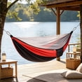 thumbnail image 4 of Portable Mesh Hammock with Spreader Bars and Carrying Bag, Breathable and Easy to Install for Camping, Backyard and Patio, 4 of 4