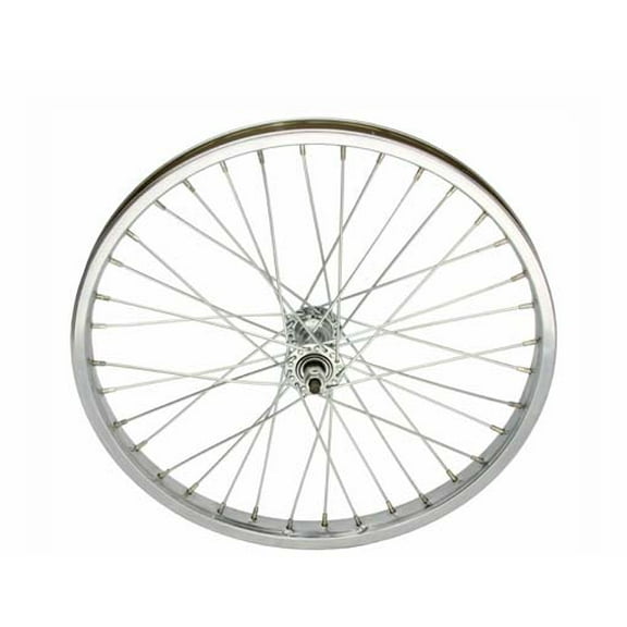 20" x 1.75" Steel Front Wheel 12G Chrome. Bicycle wheel, bike wheel, Lowrider bike wheel, lowrider bicycle wheel