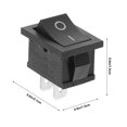 thumbnail image 3 of Miangastore 10pcs 2Pin Toggle Switch On/Off Mini Boat Rocker Switch Car Auto Boat Round Rocker Snap, 3 of 8