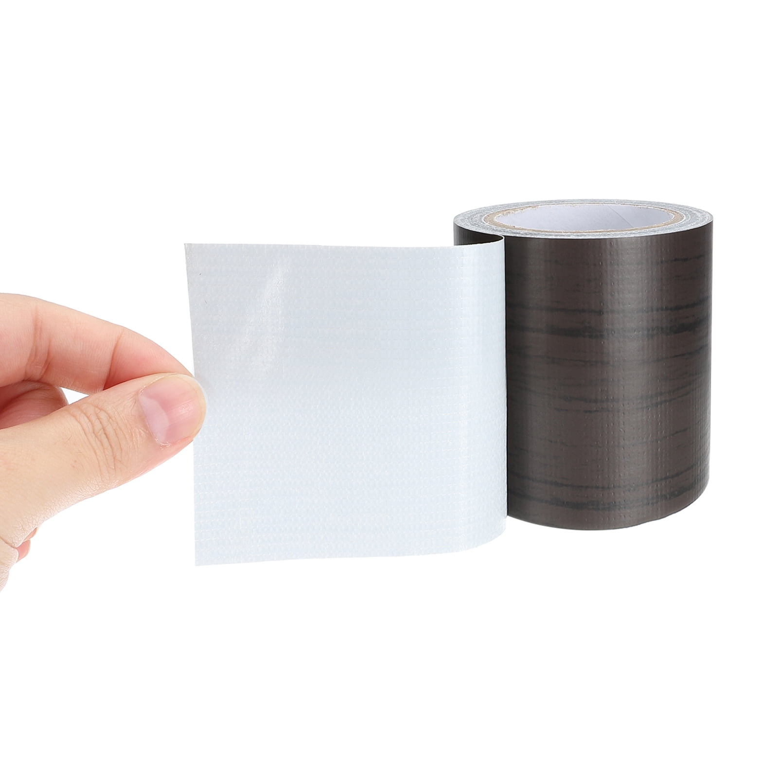 Uxcell Wood Grain Repair Tape Self Adhesive Realistic Textured Repair Tape Patch Black Wood Grain 2.2"x15ft