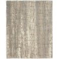 thumbnail image 3 of Nourison Luxurious Shag Abstract Contemporary Ivory Beige 6'7" x 9'2" Area Rug, Plush, Bedroom, Kitchen, Living Room, 3 of 9