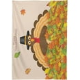 thumbnail image 2 of 60"x60" Thanksgiving Turkey Tablecloth, Waterproof Washable Polyester Square Table Cover, Durable Tablecloth for Kitchen Dining Table Party Decor, 2 of 7