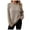 Beige, variant on Wdgfv Cowl Neck Pullover Women Women's Solid Color Rollover Sweater Loose Fit Knitted Top Round Neck Autumn Winter Casual Fashion Soft Comfortable Cozy