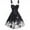 Black, variant on Patlollav Dresses for Women,Flash Picks Women's Vintage Christmas Ombre Color Snowflake Print Off Shoulder Party Dress