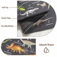 thumbnail image 6 of Grey Dinosaur Area Rugs 6'x9', Washable Small Throw Rugs for Kitchen Dining room, Vintage Letters Farm Animals Indoor Outdoor Rug Non-Slip Low Pile Carpet Runner Reversible Floor Mats, 6 of 8