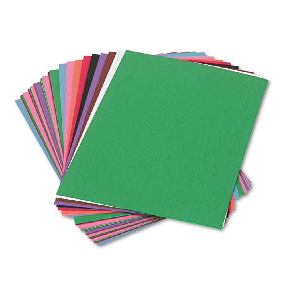 Construction Paper, 58lb, 12 X 18, Holiday Red, 50/pack | Bundle of 2  Packs