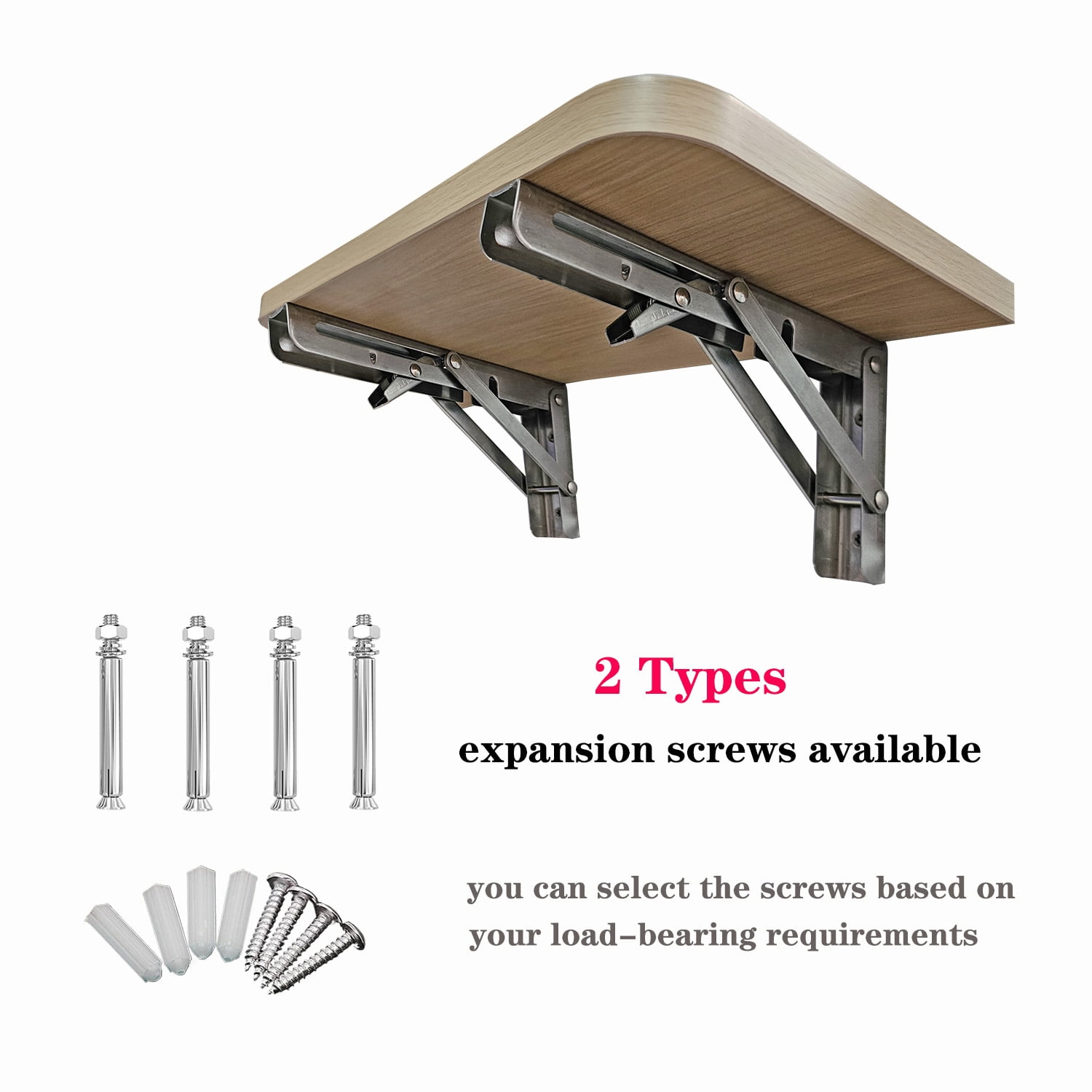 Foldable Wooden Floating Shelves Wall Decor for Kitchen Living Room Bedroom Shower Room Study Office Book Storage Hanging Shelves