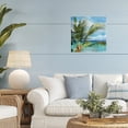 thumbnail image 3 of Stupell Industries Coastal Lush Palm Watercolor View Canvas Art, 17 x 17, by Mauro Devereaux, 3 of 8