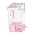 thumbnail image 4 of Dualoai No Mess Bird Cage Feeder Automatic Parrot Feeder with Perch Reusable Hanging Feeding Station for Parakeets Cockatiel Cockatoo pink, 4 of 9
