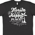 thumbnail image 4 of Inktastic Florida is My Happy Place with Palm Trees T-Shirt, 4 of 5