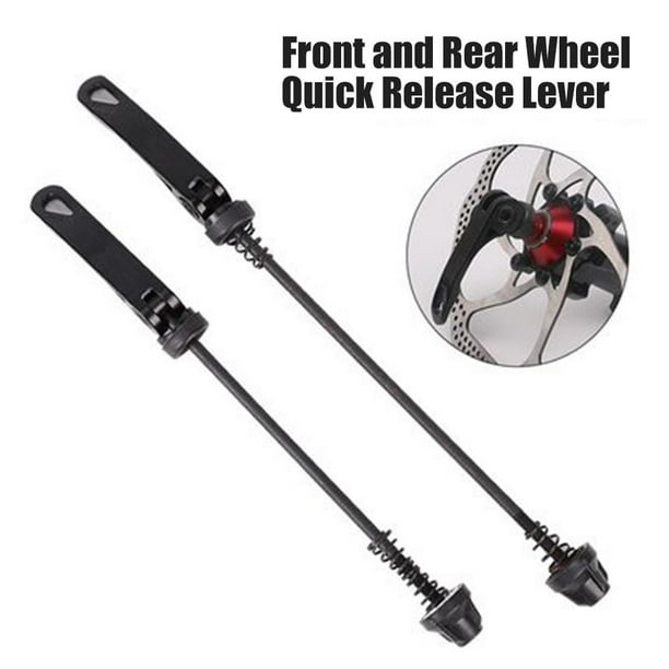 Paire De Leviers De Serrage Rapide VTT – Axe Traversant Pour Moyeu Creux – Avant/Arrière Taille XL