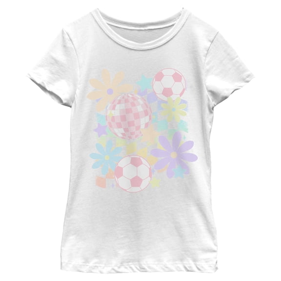 Girls Lost Gods Sparkle Soccer Disco T Shirt