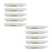1.8ml 72x11x9mm 45% Alumina Crucible Boat Sample Holder Furnaces 10 Pack