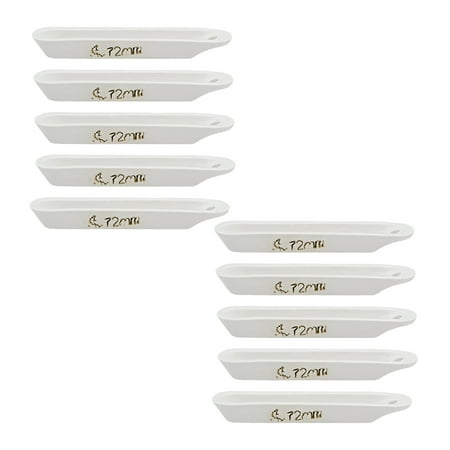 1.8ml 72x11x9mm 45% Alumina Crucible Boat Sample Holder Furnaces 10 Pack