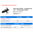 thumbnail image 2 of Clutch Cylinder - Compatible with 1991 - 1999 Mitsubishi 3000GT 1992 1993 1994 1995 1996 1997 1998, 2 of 2