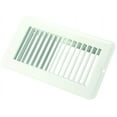 thumbnail image 2 of 4" x 8" Floor Register, Undampered, Metal, White, 2 of 4