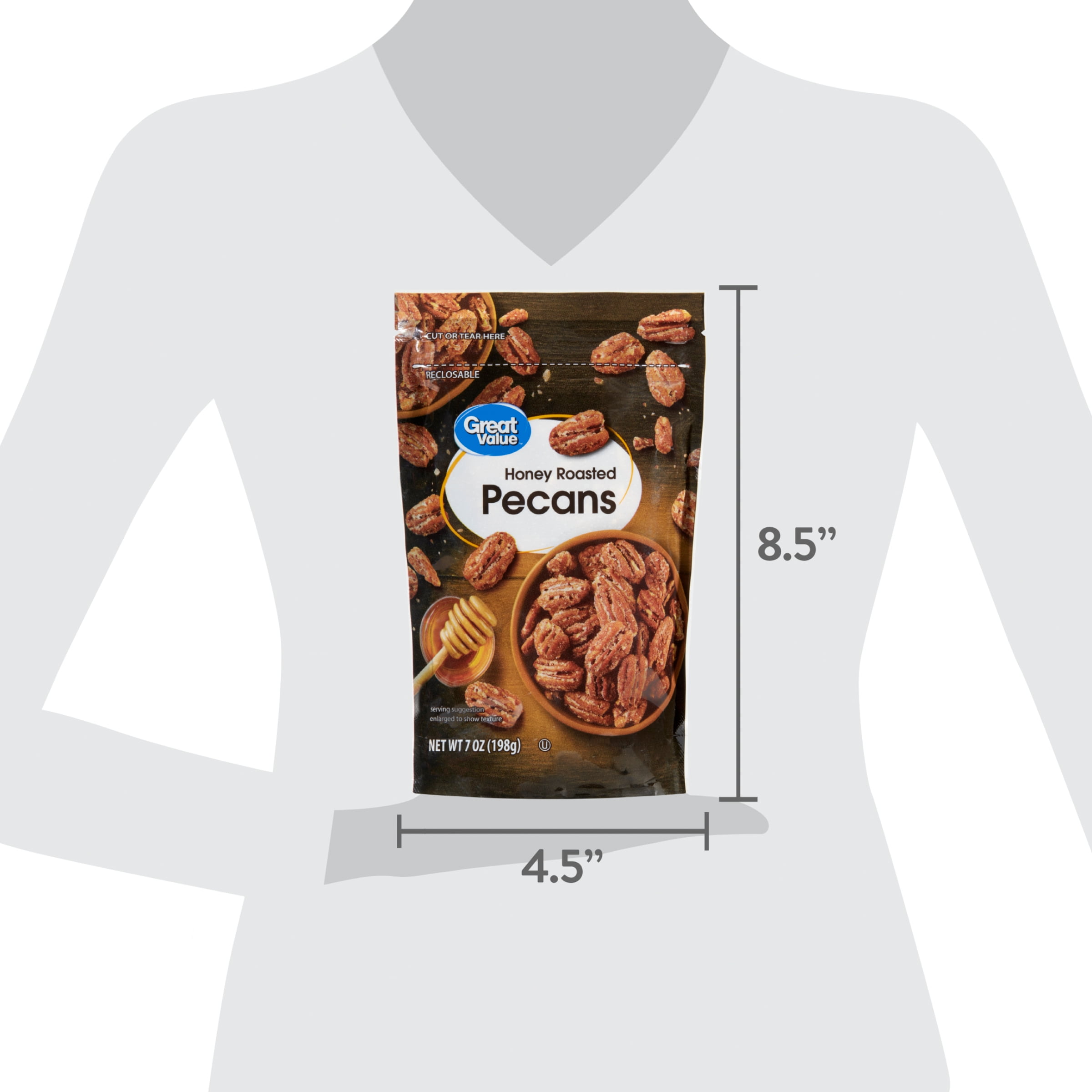 Great Value Honey Roast Pecans 7oz
