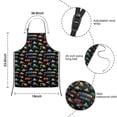thumbnail image 3 of Cartoon Traffic Vehicles Planes Black Pattern Kids Aprons for Girls and Boys,Adjustable Neck Strap Toddler Aprons for Kids Cooking Baking, 3 of 6