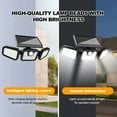 thumbnail image 3 of PMMIPNW Solar Outdoor Lights 2500LM 74 LED Security Lights,3 Heads Motion Sensor Lights, IP65 Waterproof,270° Wide Angle Flood Wall Lights with 3 Modes(2 Packs), 3 of 9