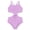 Purple, variant on Serdomi Big Girls Pink One Piece Swimsuit - High Waisted Cutout Cross Back Adjustable Straps Bathing Suit Size 16