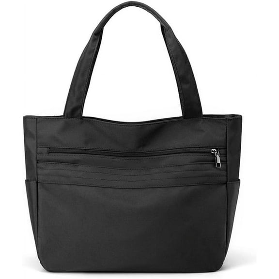 HMSHA Women Nylon Handbag Waterproof Shoulder Bag Multi Pockets Top Handle Casual Lightweight Tote