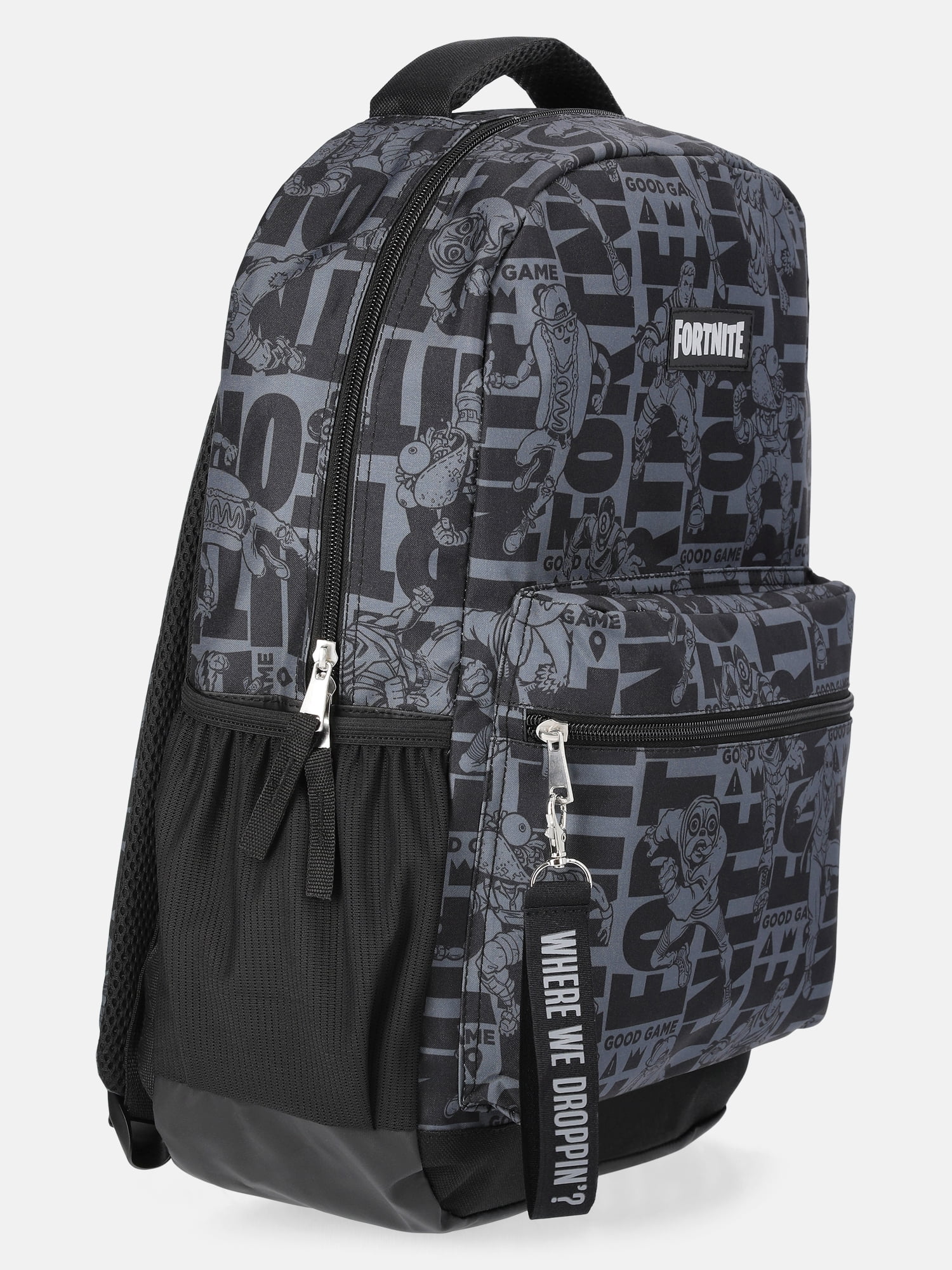 Fortnite Boys 17" Good Game Allover-Printed Comic Backpack, Black