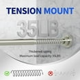 thumbnail image 3 of Shower Curtain Rod, 1" Diameter Heavy Duty Tension Shower Rod, Non Slip Adjustable 28-74 inch No Drill Shower Curtain Rods Spring Tension For Bathroom, Shower Stall, No Rust, Brushed Nickel, 3 of 6