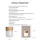 thumbnail image 4 of Lámpara De Ayuda Para Dormir De Madera Con Luz De Aromaterapia Multifuncional De 800 Mah Para La Oficina Del Dormitorio Del Hogar Moyic HA026723-02, 4 of 7