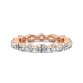 thumbnail image 2 of Marquise & Round Shape Lab Grown Diamond Kenzie Eternity Ring For Women | 3 Carat IGI Certified 14K Rose Gold | FG-VS Quality Friendly Diamonds Eternity Ring Size 8, 2 of 4