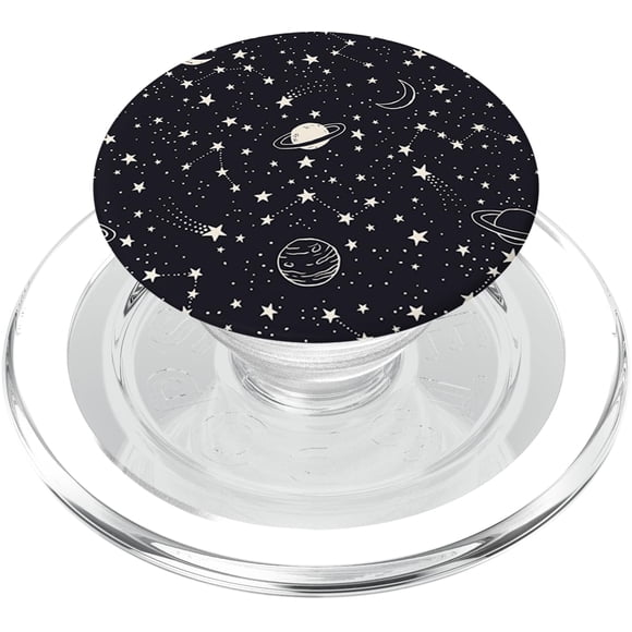 PopSockets PopGrip para teléfonos y tabletas Whimsical Space Doodle