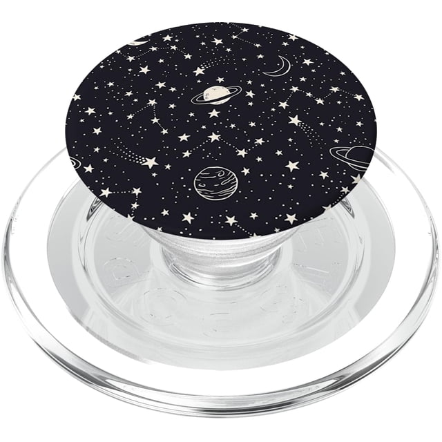 PopSockets PopGrip para teléfonos y tabletas Whimsical Space Doodle