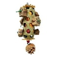 thumbnail image 2 of Natural Bird Chew Toy For Parrots Corn Husk Starfruit Shredding Foraging Activity Enrichment Exercise Trimming, 2 of 5