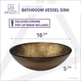 thumbnail image 4 of Gardena Series Deco-Glass Vessel Sink in Celestial Earth, 4 of 7