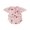 Pink, variant on Rovasas Girl Belted Romper Short Sleeve Lapel Lobster Embroidery Jumpsuit