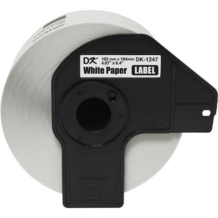 Brother Genuine DK-1247 Die-Cut Large Shipping White Paper Labels for Brother QL Label Printers ...