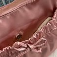 thumbnail image 5 of Pleated Shoulder Bag Handle Bag Taupe Bow Large Capacity, 5 of 5