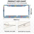 thumbnail image 4 of GZHJMY Colorful Dog Paw Print License Plate Frames for Women Men 2 Pcs Personalized Car License Plate Holder with Screw Caps, Elliptical Hole Decorative, 4 of 7