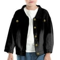 thumbnail image 2 of Gubotare Kids Jean Jacket Little&Big Girls Sequin Outerwear Embroidery Denim Jacket Size 5T 6T (Black,5-6 Years), 2 of 8