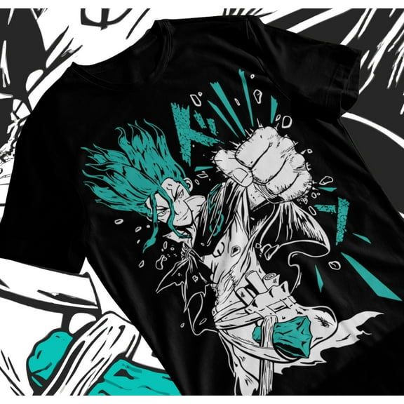 Senku Dr. Stone Ishigami Anime Manga Shirt Short-Sleeve Unisex T-Shirt Soft Tee