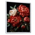 thumbnail image 2 of Designart "Serene Peony Blossoms IV" Peonies Floater Framed Wall Art Prints, 2 of 5
