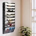 thumbnail image 1 of Archivador colgante de pared, organizador de correo, estante para revistas y letras, malla multiusos resistente, Metal, ahorro de espacio, multicapa 10 niveles, 1 of 8