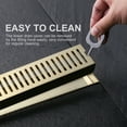 thumbnail image 5 of Wowow 24 Inch Shower Linear Drain, 304 Stainless Steel Shower Floor Drain with Grate Removable, Rectangular Floor Drain with Accessories, 5 of 5
