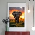 thumbnail image 2 of Diamond Art Kit for Adults, Elephant Sunrise Serengeti Landscape Diamond Painting for Adults Beginners, 5D DIY Diamond Art Painting Kits, Colorful Diamond Painting Craft for Home Decor 12x16, 2 of 7