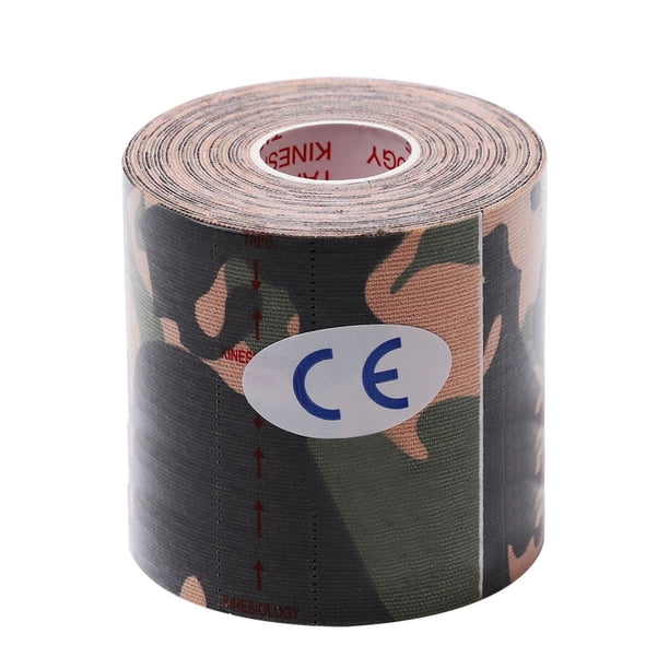 Greeniant Cinta muscular Cinta elástica de algodón Vendaje deportivo Cinta de autosoporte portátil Gimnasios en casa camuflaje verde 10cm Greeniant OD001037-02