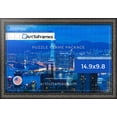 thumbnail image 3 of ArtToFrames 14.9x9.8 Inch - 38x25 CM Black Puzzle Frame for 100 piece Puzzles.1.25 Inch Custom Wood Puzzle Frames, Antique Black - Comes with Regular Glass, 3 of 6