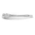 thumbnail image 3 of 14K White Gold Ring Band Wedding Diamond Round 5-Stone , Size 7, 3 of 7