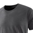 thumbnail image 5 of Big & Tall Men's Athletic T-Shirt Quick Dry Raglan Short Sleeve Ice Silk Crew Neck Tee Moisture Wicking Breathable Performance Workout Top for Summer Outdoor, 5 of 5